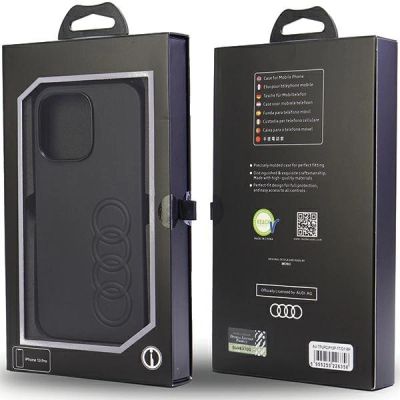 6. Audi Kunstleder iPhone 13 Pro / 13 6,1" schwarz/schwarz Hardcase AU-TPUPCIP13P-TT/D1-BK