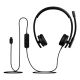 5. Logitech H570E Kabelgebundenes Headset mit Kopfbügel, Büro/Callcenter, USB Typ-C, Schwarz