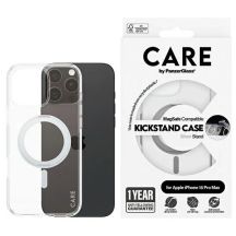 CARE by PanzerGlass Feature Kickstand Case iPhone 16 Pro Max 6,9" Silber/Silber MagSafe 1328