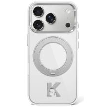 Karl Lagerfeld IML Ring Stand 360 Kameo Metal MagSafe Hülle für iPhone 17 Pro Max / 18 Pro Max - Transparent