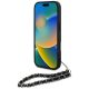 4. Karl Lagerfeld Saffiano Crystals w/Chain iPhone 16 Pro Case - Schwarz