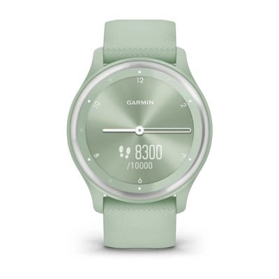 4. Garmin Vivomove Sport 40mm Agave Mint Silikonuhr