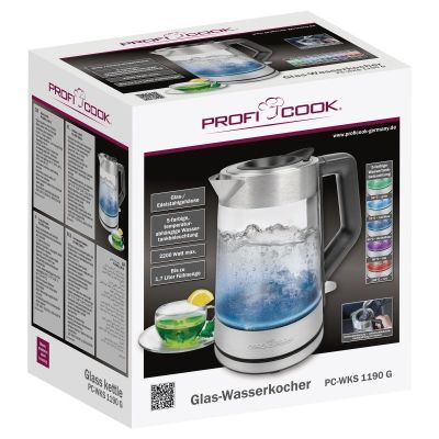 5. PROFICOOK PC-WKS 1190 G kabelloser Wasserkocher