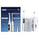 Oral-B iO6 & OxyJet Rote-Pulsierende Zahnbürste für Erwachsene, Weiß