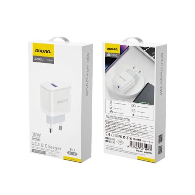 7. Dudao A20EU USB-A 18W Netzwerkladegerät - Weiß