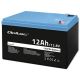 8. Qoltec LiFePO4 Lithium-Eisenphosphat-Batterie 12,8 V 12 Ah 153,6 Wh BMS