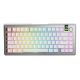 7. Glorious Gaming GMMK 3 PRO 75% Vorgefertigte Tastatur USB + RF Wireless + Bluetooth QWERTY US Englisch Silber