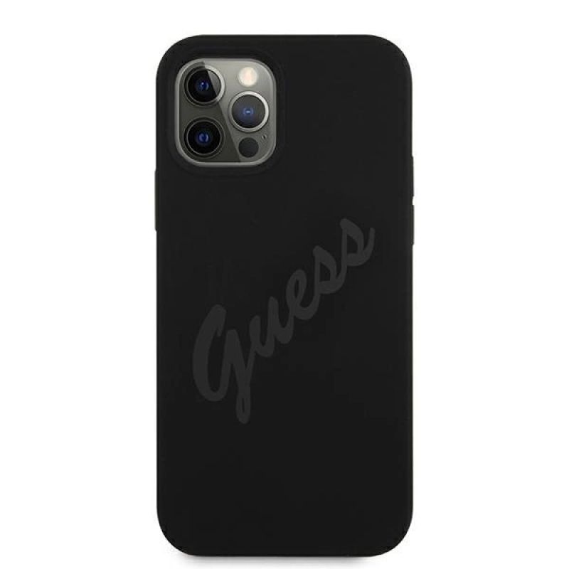 3. Guess GUHCP12LLSVSBK iPhone 12 Pro Max 6,7" schwarz/schwarz Hardcase Script Vintage