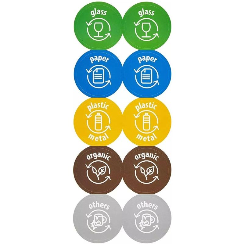 2. Mülltonnen 25 l Sortibox Set 3-teilig Graustein