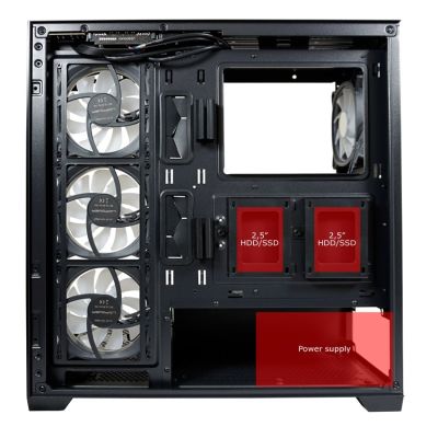 21. LC-Power LC-715B-ON Midi-Tower-Computer-Sicherheitshalterungen Schwarz