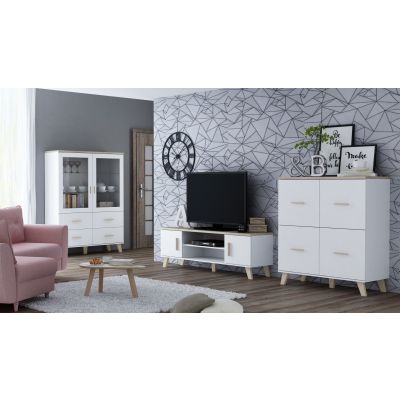 4. RTV LOTTA 160 2D2K Weiß + Sonoma Eiche