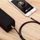 11. Baseus Yiven M30 Stereo-Audiokabel AUX 3,5 mm Mini-Klinkenstecker 1,5 m silber-schwarz (CAM30-CS1)