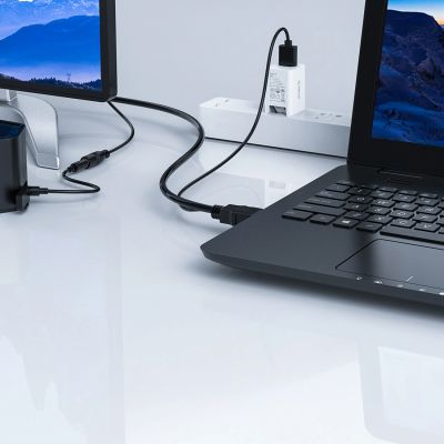 9. Orico XD-VATH VGA- und 3,5-mm-Klinkenstecker-auf-HDMI-Full-HD-60-Hz-Kabel mit USB-Stromversorgung, 5 m – Schwarz