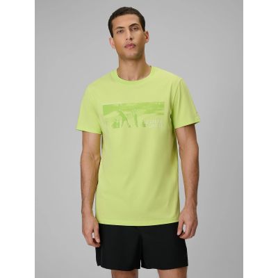 Herren-T-Shirt mit regulärem Aufdruck 4F 4FWSS26TTSHM3035-42S