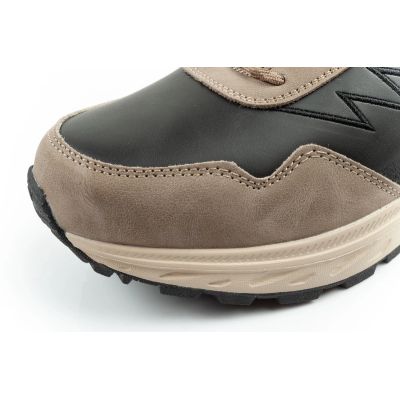 6. Lee Cooper Herren Winter-Wanderstiefel, isoliert, hochknöchelhoch, beige, schwarz
