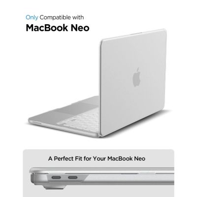 5. Spigen AirSkin Hülle für MacBook Neo 13" 2026 - Transparent Matt