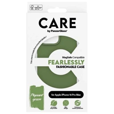 4. CARE by PanzerGlass MagSafe Fashion Case für iPhone 16 Pro Max – Grün