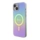 2. Guess IML Iridescent MagSafe Hülle für iPhone 15 Plus – Lila
