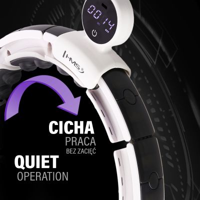 12. Hula Hop HMS HHM16 mit Magnet und Gewicht, weiß + Zähler