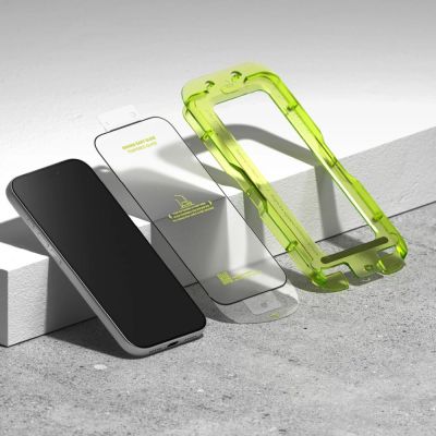 3. Ringke Easy Slide 2er-Pack Panzerglas für iPhone 17 Pro Max - Schwarz