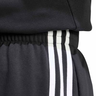 4. adidas Essentials 3-Streifen Fleecehose für Herren, schmal zulaufende Bündchen, schwarz, KY6526