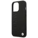 6. BMW Lederhülle mit Stempel für iPhone 14 Pro – Schwarz