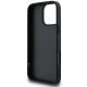 7. DKNY – Gesteppte iPhone 16 Pro-Hülle mit Stapellogo – Schwarz