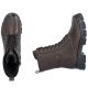 11. Damen-Ankle-Boots aus Leder, gefüttert, braun