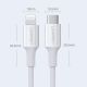 14. Ugreen Kabel USB Typ C - Lightning 3A Kabel 0,25 m weiß (US171)