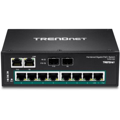 2. Trendnet TI-PG102, Unmanaged, Gigabit Ethernet (10/100/1000), Vollduplex, Power over Ethernet (PoE), Wandmontage