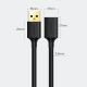 3. Ugreen USB-A (männlich) - USB-A (weiblich) Adapter Verlängerungskabel USB 3.0 5Gb/s 0,5m schwarz (US129)