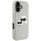 4. Karl Lagerfeld HC 3D Rubber Double Heads iPhone 16 Hülle - Beige