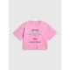 5. Mädchen-T-Shirt mit kastenförmigem Schnitt und Aufdruck 4F 4FJRAW26TTSHF4239-56S
