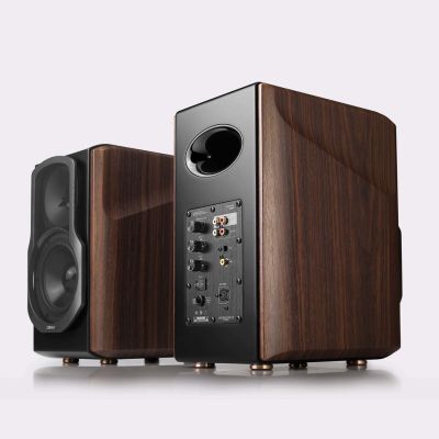 2. Edifier S2000 MKIII Bluetooth-Regallautsprecher (Paar) - Schwarz/Braun