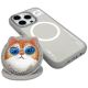 3. Nimmy Glasses Cool Cat MagSafe Case für iPhone 16 Pro - Grau