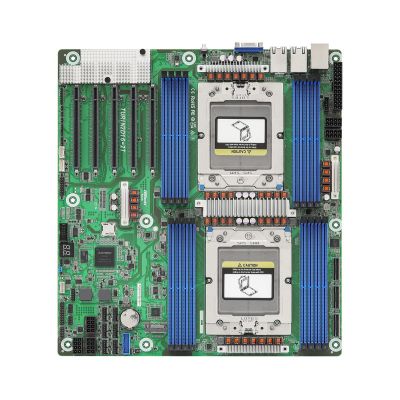 AsRock TURIN2D16-2T Motherboard 2x SP5 AND Epyc 9004/9005 Soc (16x DIMM, 2x MCIO, up of 16xSATA, 1xM.2, 2x10Gbe, IMPI EEB)