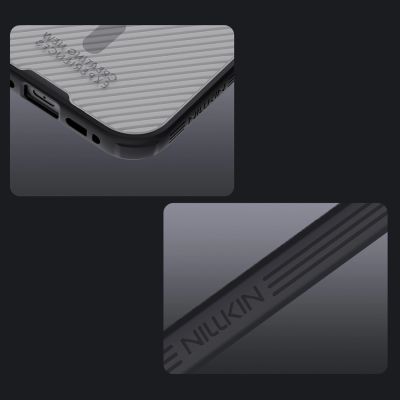 16. Nillkin CamShield Pro MagSafe-kompatible Hülle für iPhone 17 – Transparent Schwarz