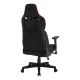 6. SENSE7 Sentinel Gaming-Stuhl, gepolsterter Sitz, Schwarz, Rot