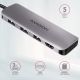 2. Axagon HMC-HCR3A 3x USB-A + HDMI + SD/microSD USB-C 3.2 Gen 1 Hub, 20 cm, kabelgebunden, USB 3.2 Gen 1 (3.1 Gen 1), Typ-C, Grau