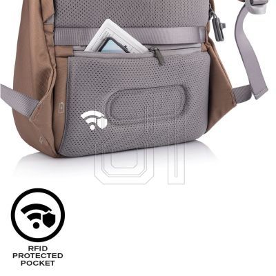 11. XD DESIGN ANTI-DIEBSTAHL-RUCKSACK BOBBY SOFT BRAUN P/N: P705.796