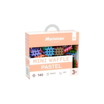 Marioinex Mini-Waffel-Bausteine, 140 Teile, Pastell