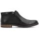 2. Schwarze Herren-Ankle-Boots aus Leder mit Reißverschluss, Rieker 14656-00