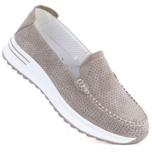 Ledermokassins mit dicker Sohle, durchbrochenes Muster, Fango Jezzi 9793