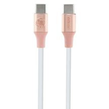 Guess Geprägtes Logo USB-C / USB-C-Kabel 1,5 m Schnellladung – Pink