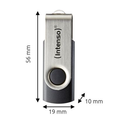 5. Intenso USB 256 GB OFFICE LINE 3.2 Gen1 Silber-Schwarz USB-Stick USB Typ-A 3.2 Gen 1 (3.1 Gen 1) Schwarz, Silber
