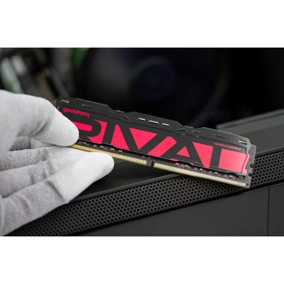 8. DDR4 32 GB 3200 MHz UDIMM goodram RIVAL Radiant Red