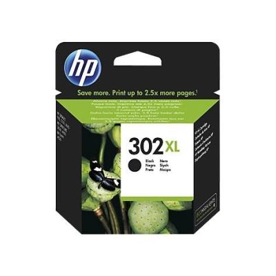 4. HP Schwarze Tintenpatrone HP 302XL, HP302XL=F6U68AE, 480 Seiten, 8,5 ml