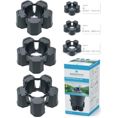 Sockel für modularen Regenwassertank, 5-teilig, Anthrazit