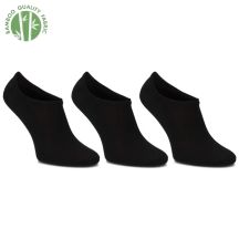 Filippo SD-SO02 kurze Damensocken aus Bambus in Schwarz