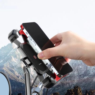 2. Joyroom Motorrad-Telefonhalter schwarz (JR-ZS288-m)